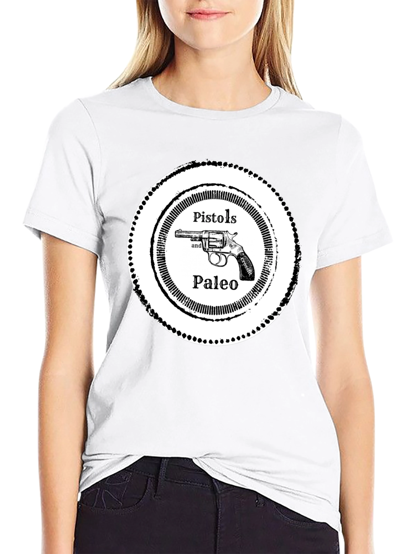Pistols and Paleo Graphic Tee - Black