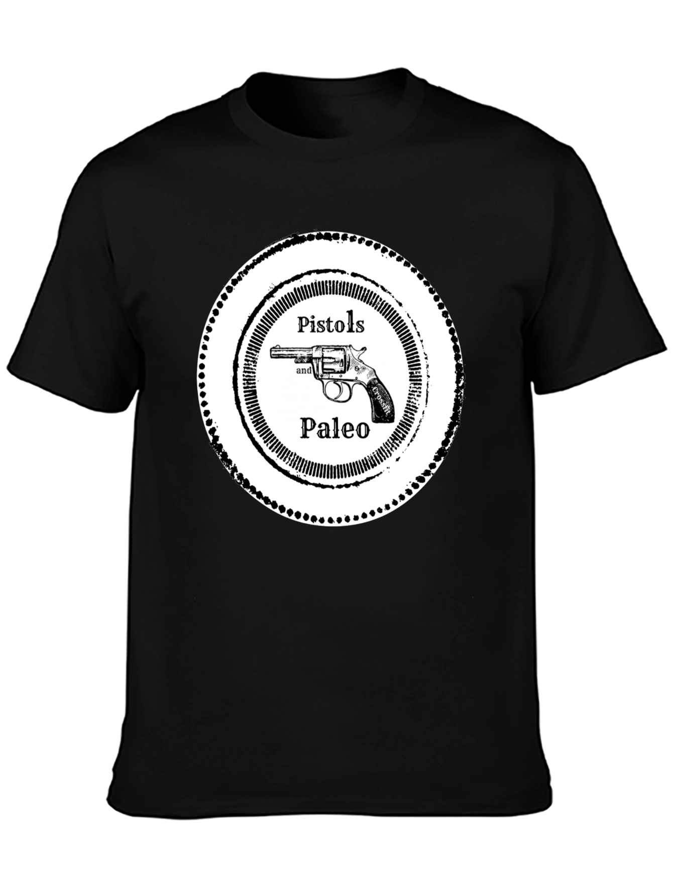 Pistols and Paleo Graphic Tee - Black
