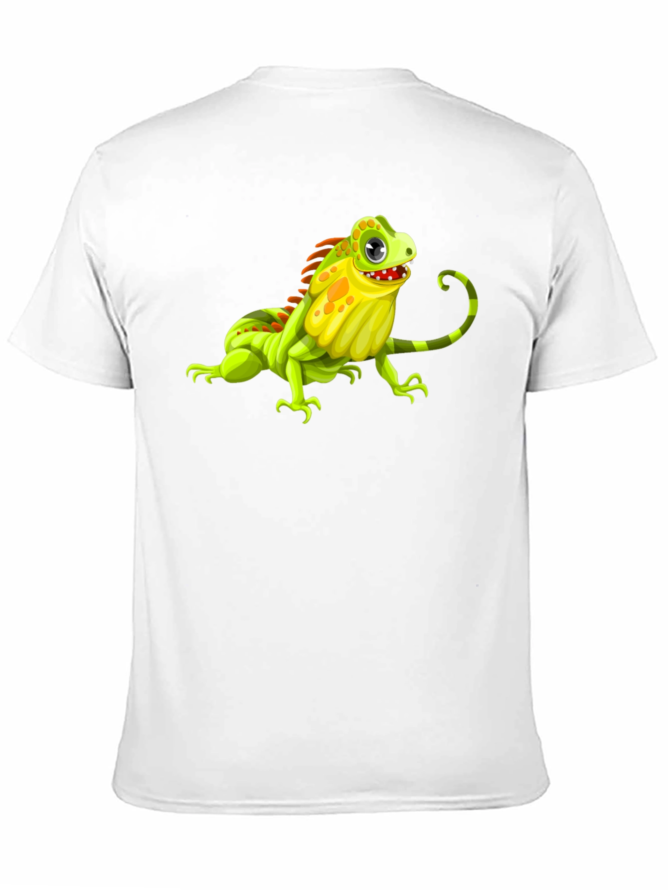 Iguana Graphic Print Black T-Shirt
