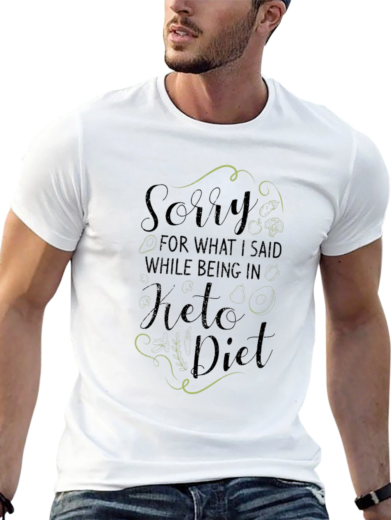 Keto Diet Sorry Funny Graphic T-Shirt