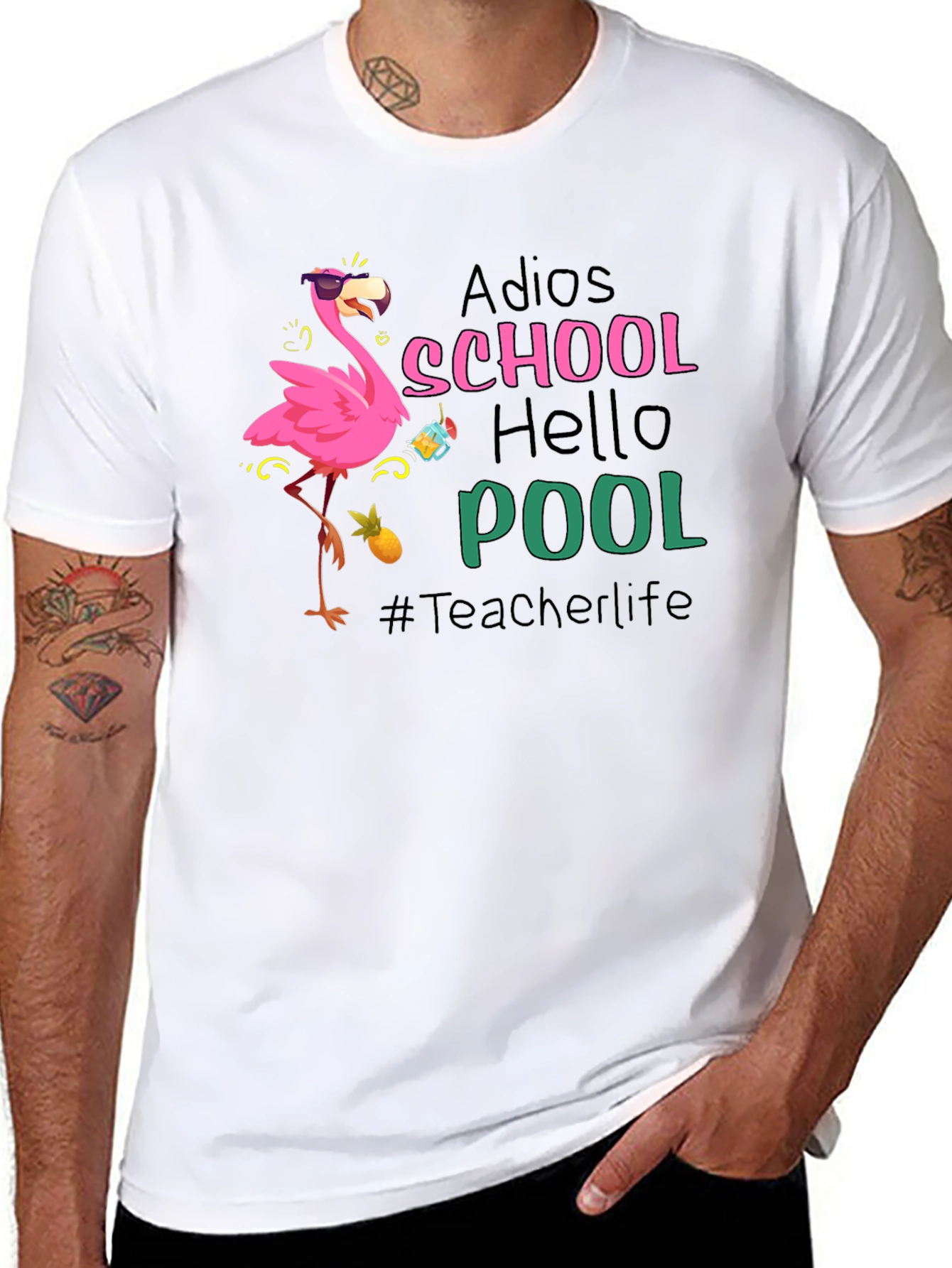 Adios School Hello Pool T-Shirt