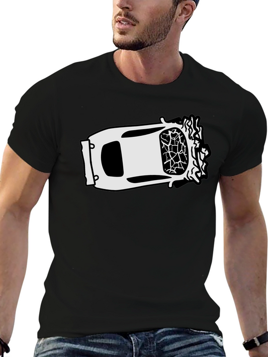 Cracked Windshield Car Graphic Tee