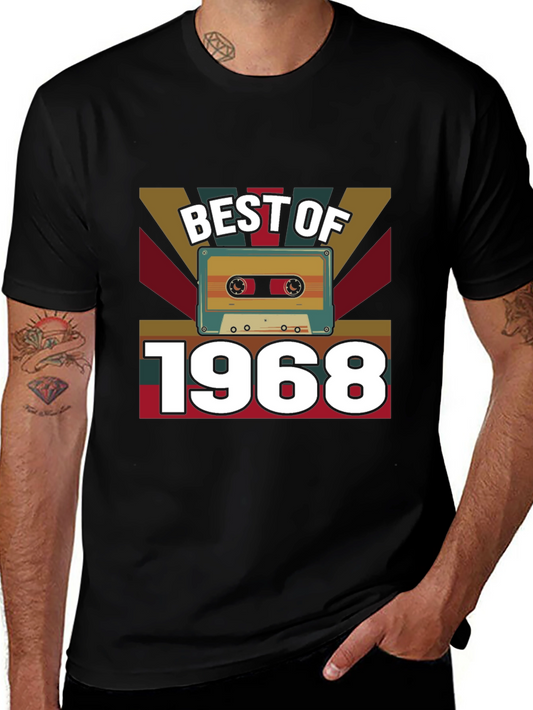 Best of 1968 T-Shirt - Retro Cassette Tape Graphic Tee