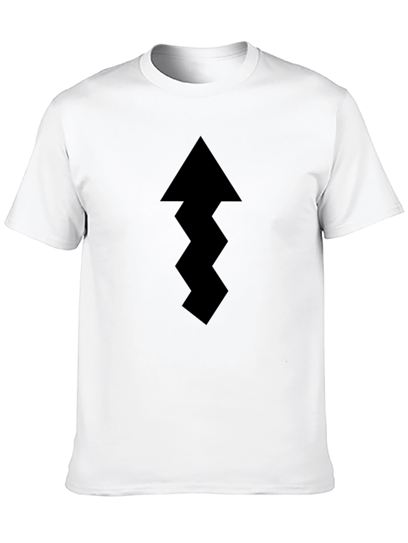 Mens Black Arrow Graphic Tee - Casual Style