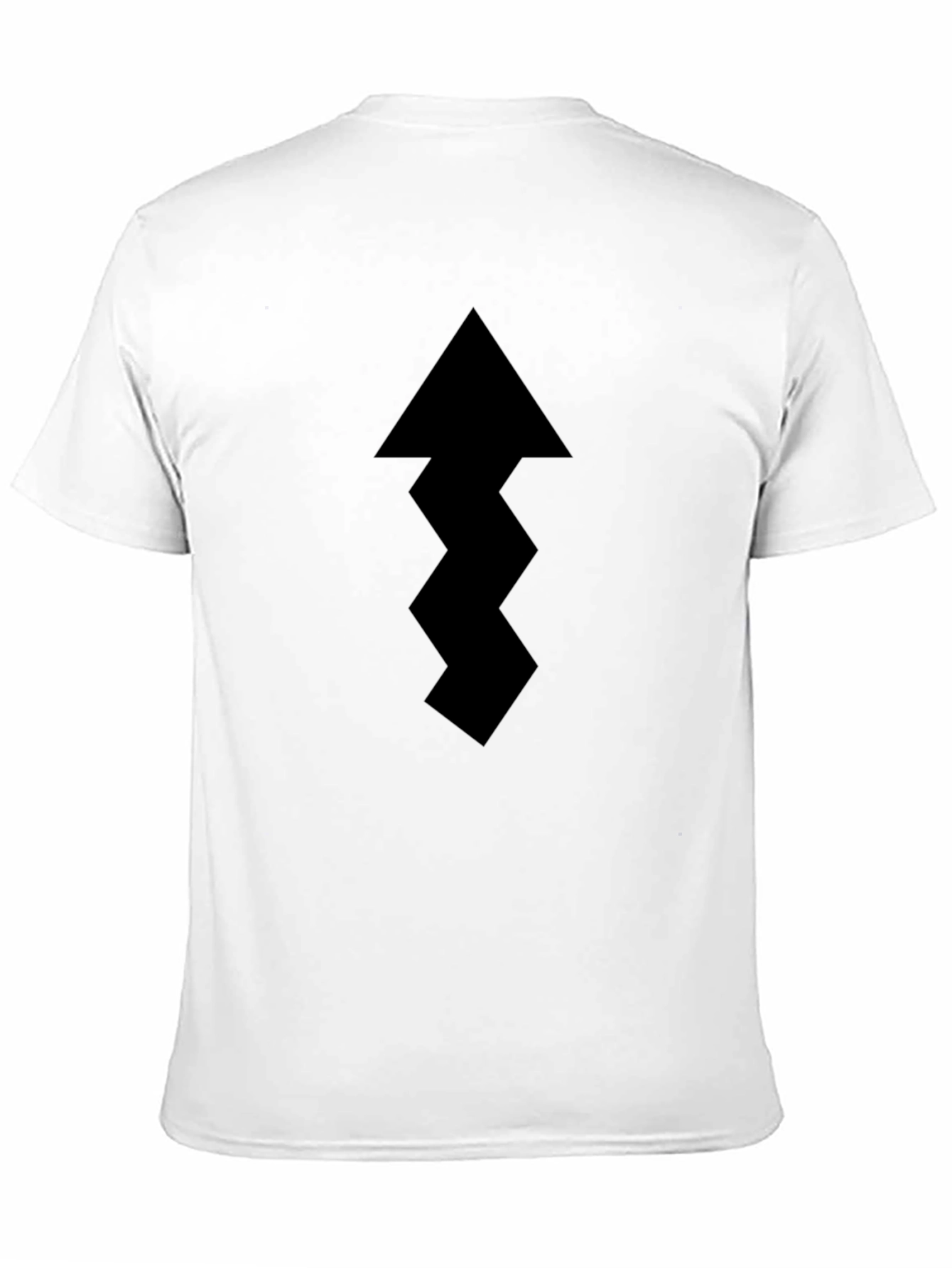 Mens Black Arrow Graphic Tee - Casual Style