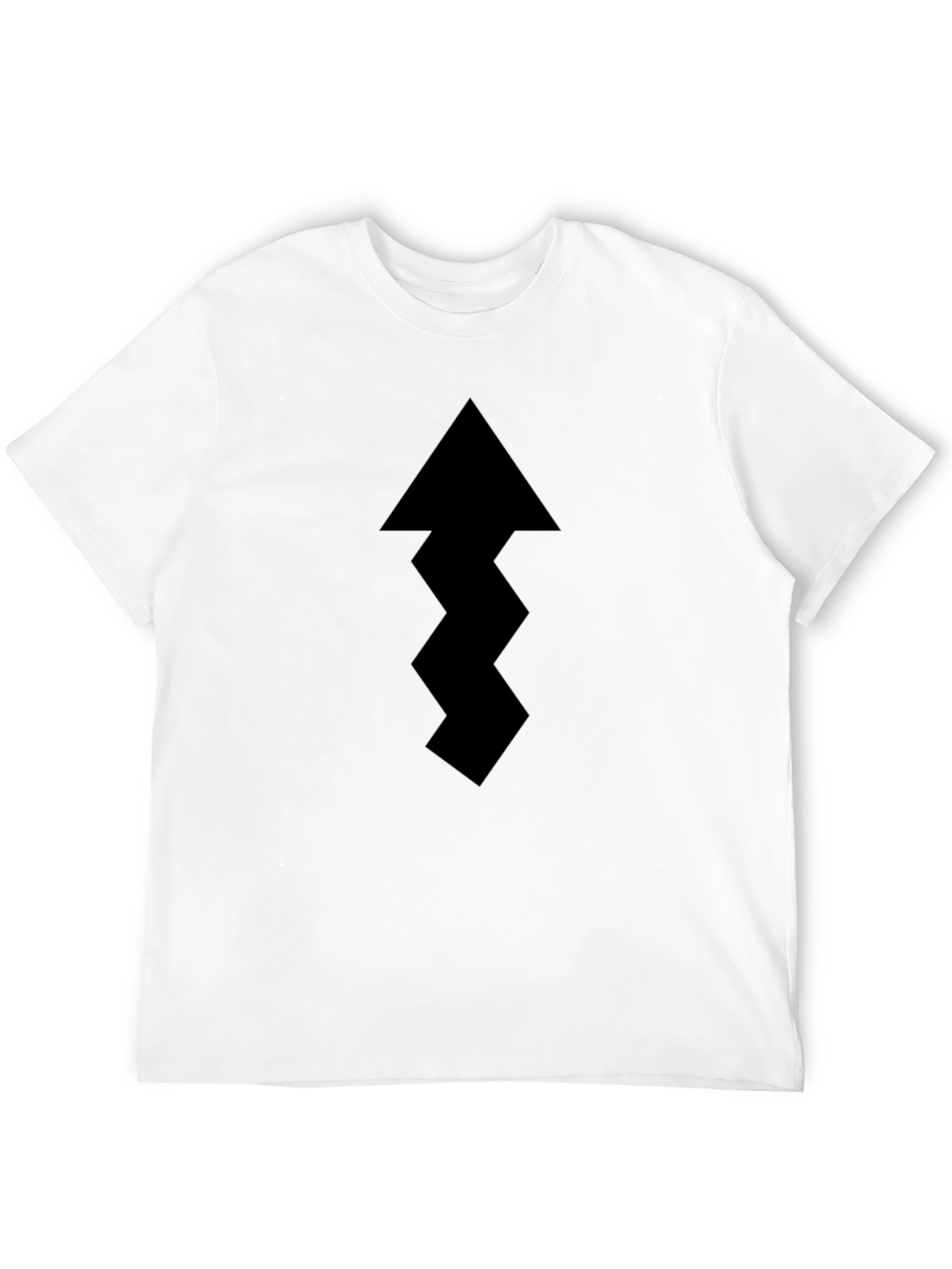 Mens Black Arrow Graphic Tee - Casual Style