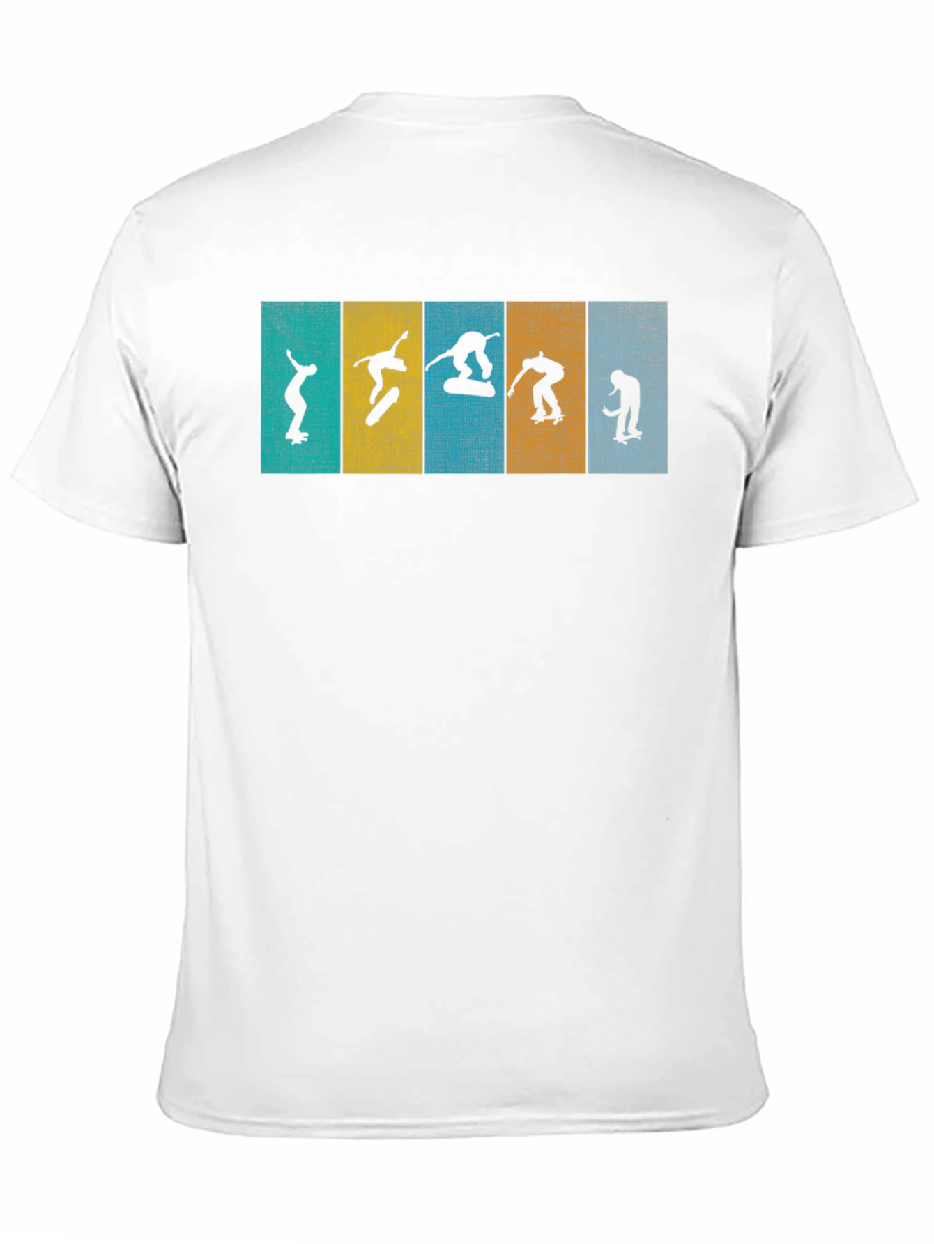 Skateboarder Silhouette Graphic Tee - Black