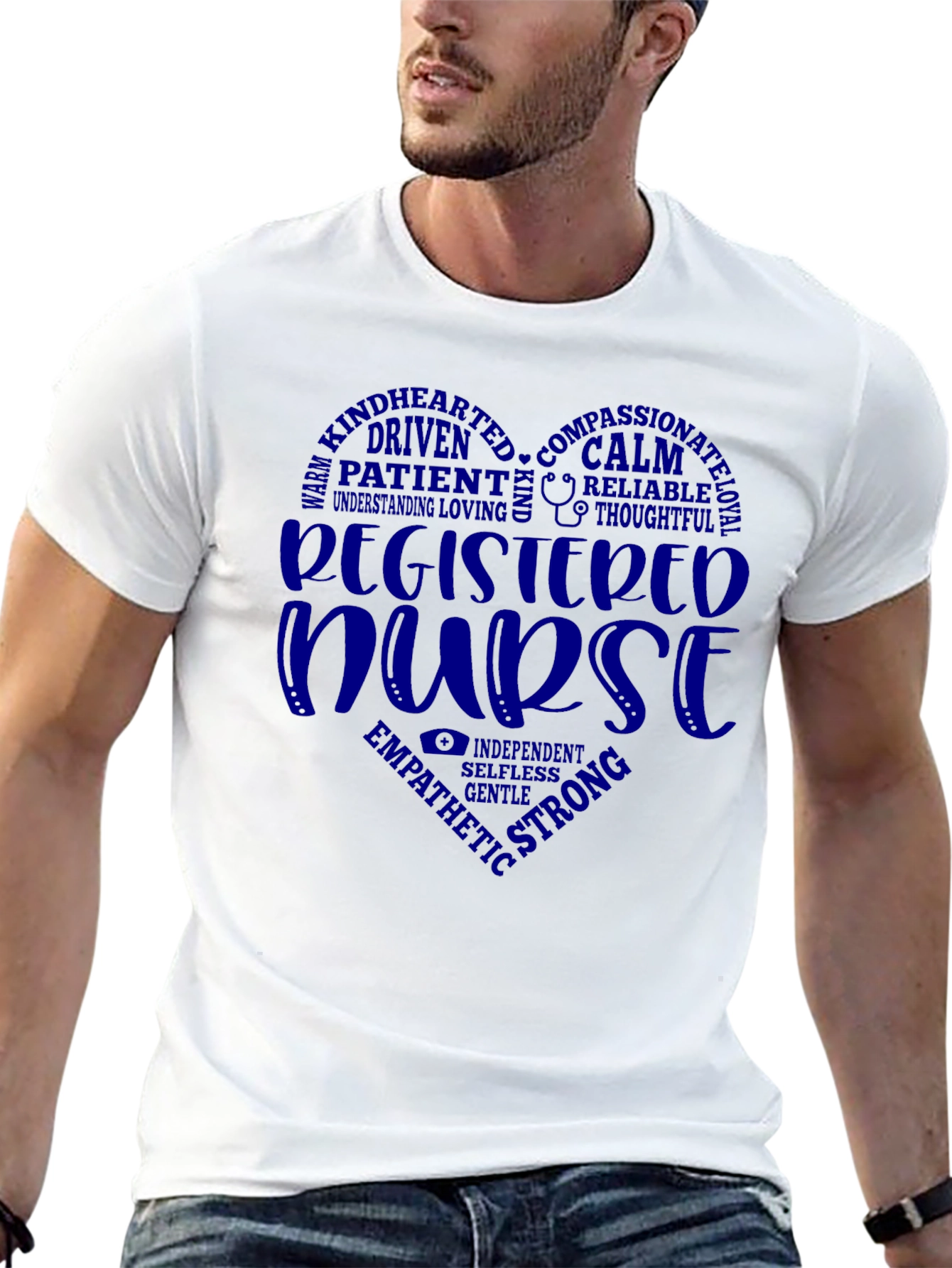 Registered Nurse Heart Graphic T-Shirt