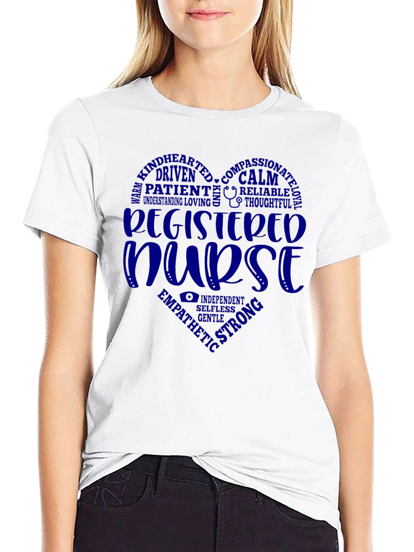 Registered Nurse Heart Graphic T-Shirt