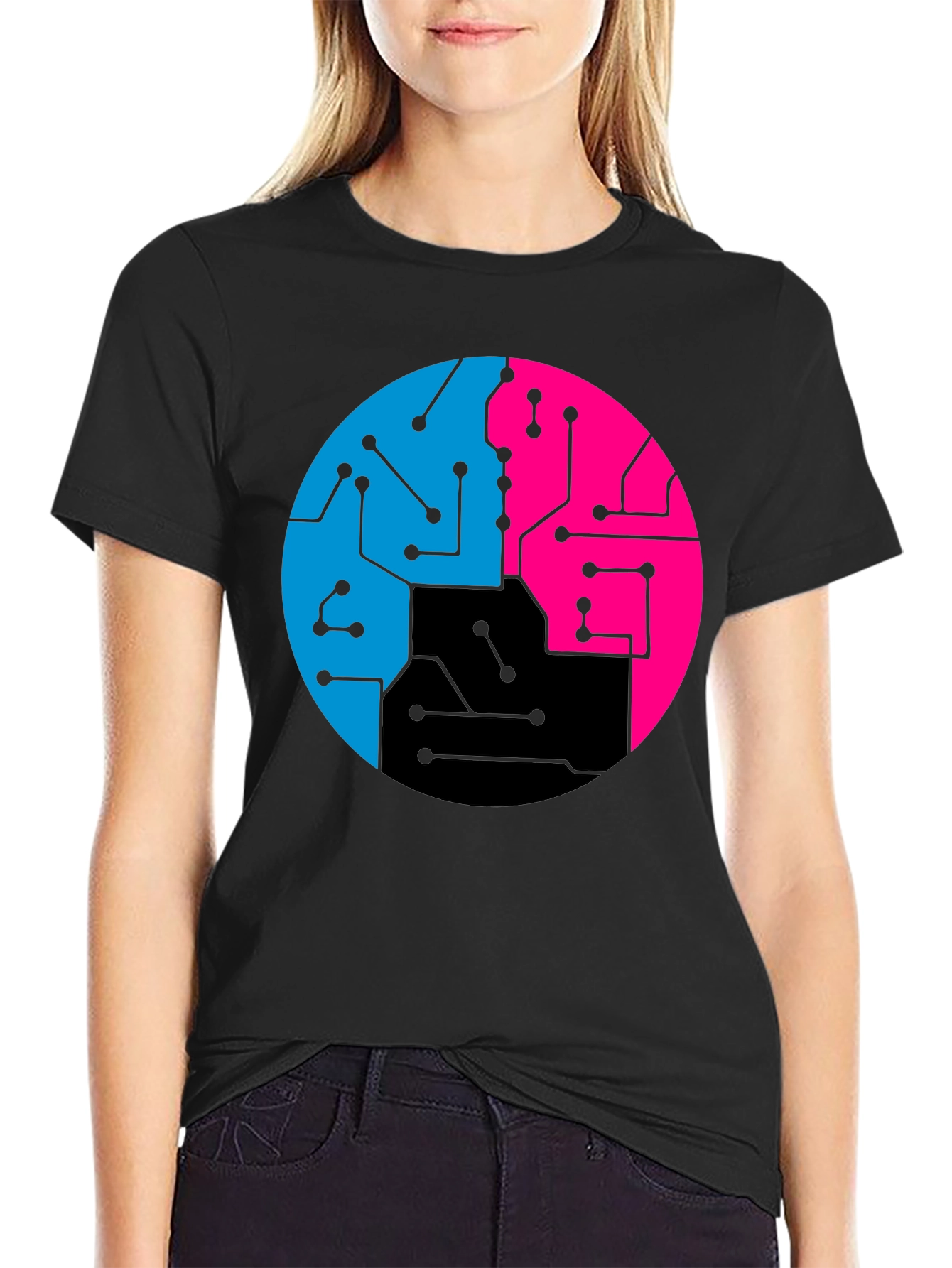 Tech Circuit Graphic Tee - Cool Geek Style