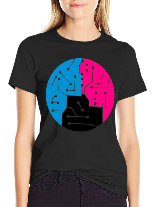 Tech Circuit Graphic Tee - Cool Geek Style