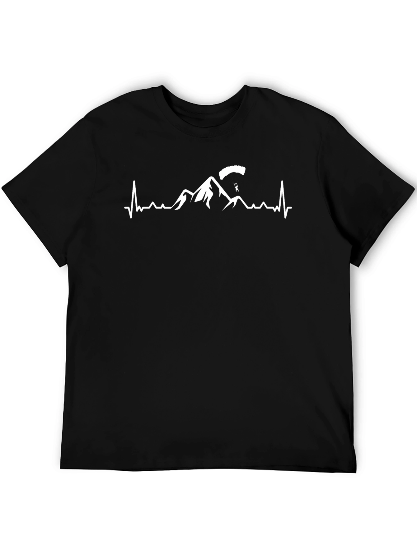 Mountain Paragliding Heartbeat T-Shirt
