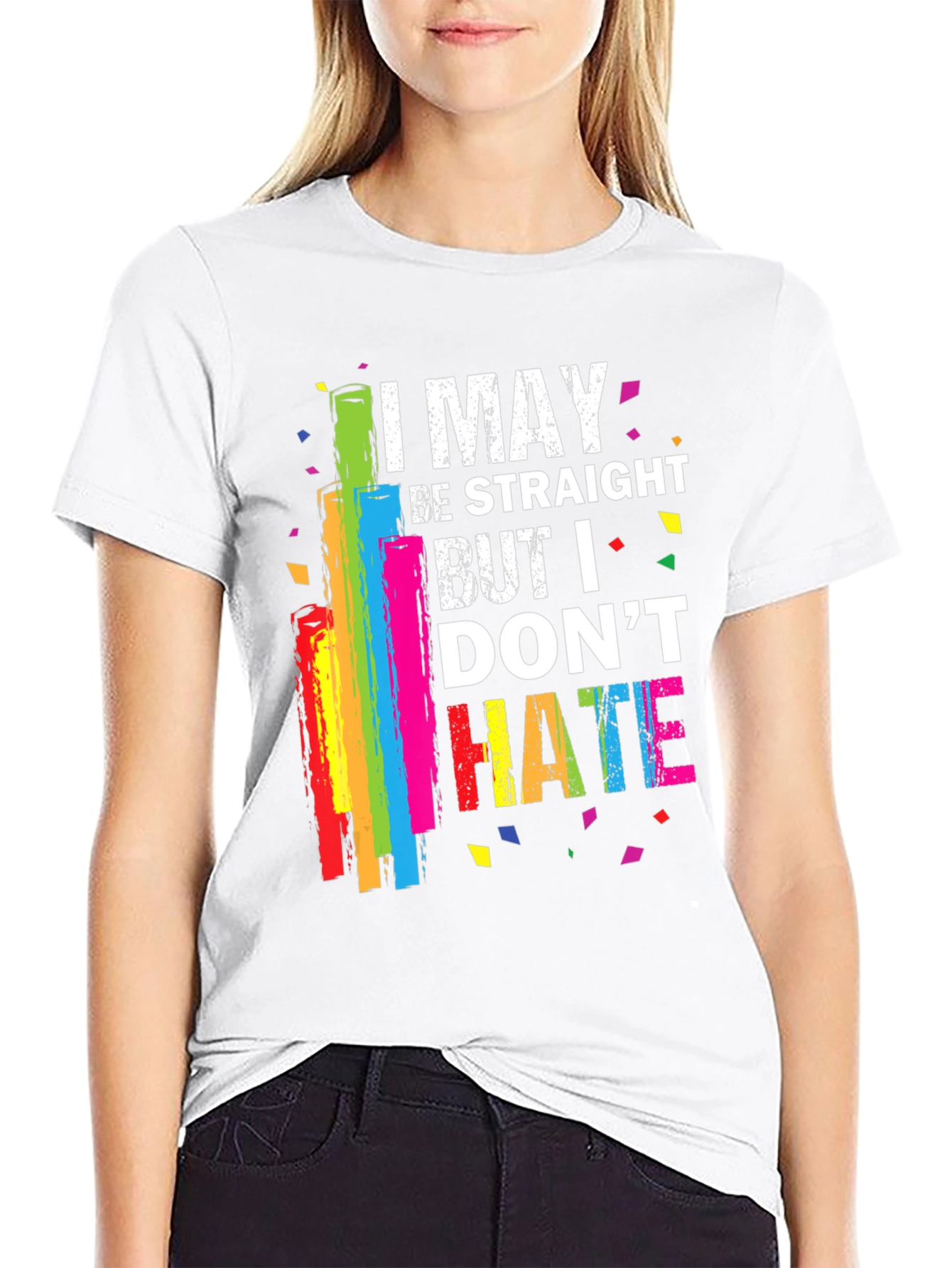 I May Be Straight Pride Rainbow T-Shirt