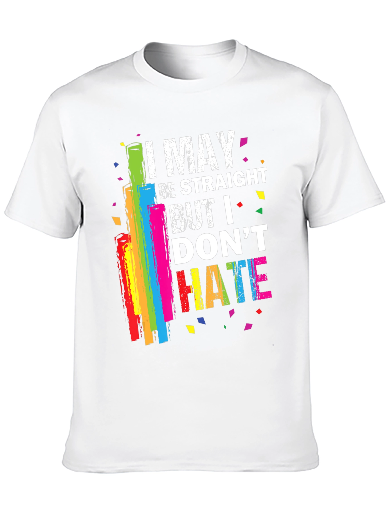 I May Be Straight Pride Rainbow T-Shirt
