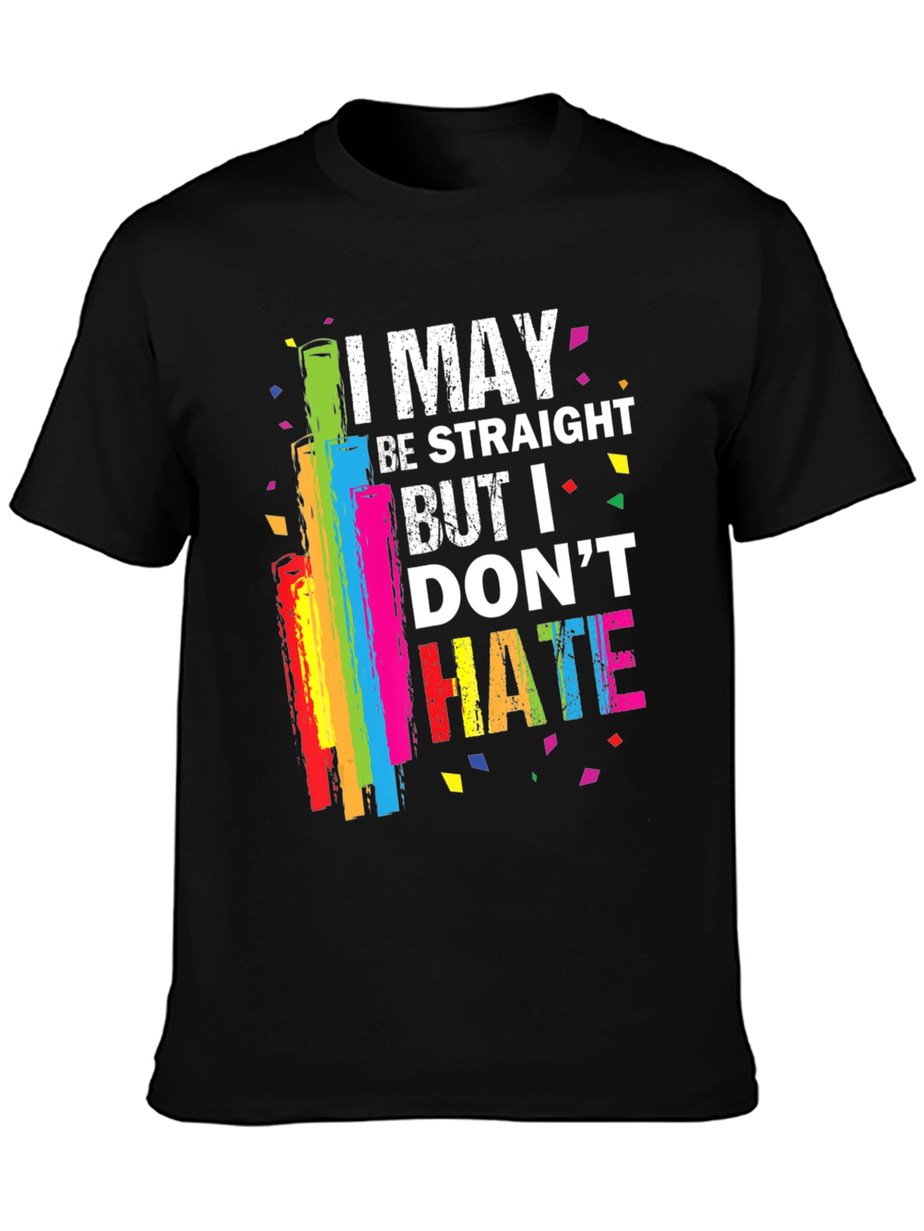 I May Be Straight Pride Rainbow T-Shirt