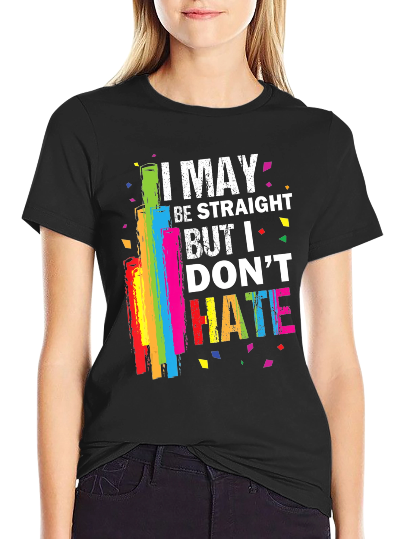 I May Be Straight Pride Rainbow T-Shirt