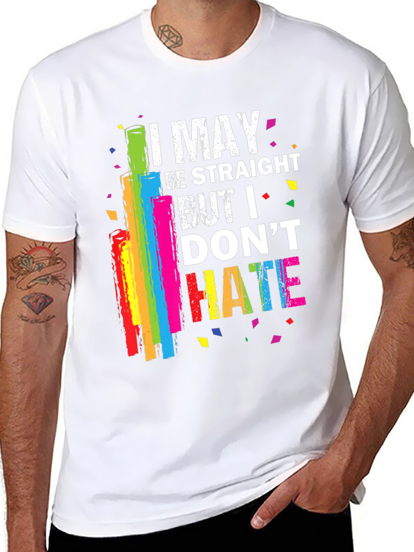 I May Be Straight Pride Rainbow T-Shirt