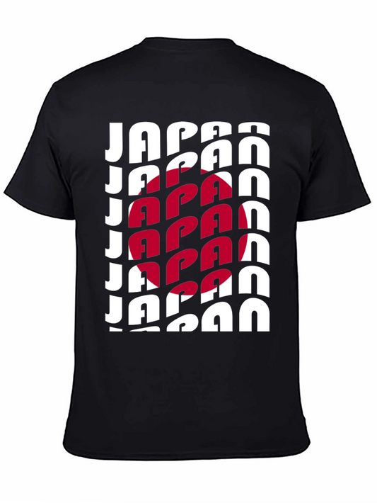 Japan Flag Graphic Tee - Black Unisex T-Shirt