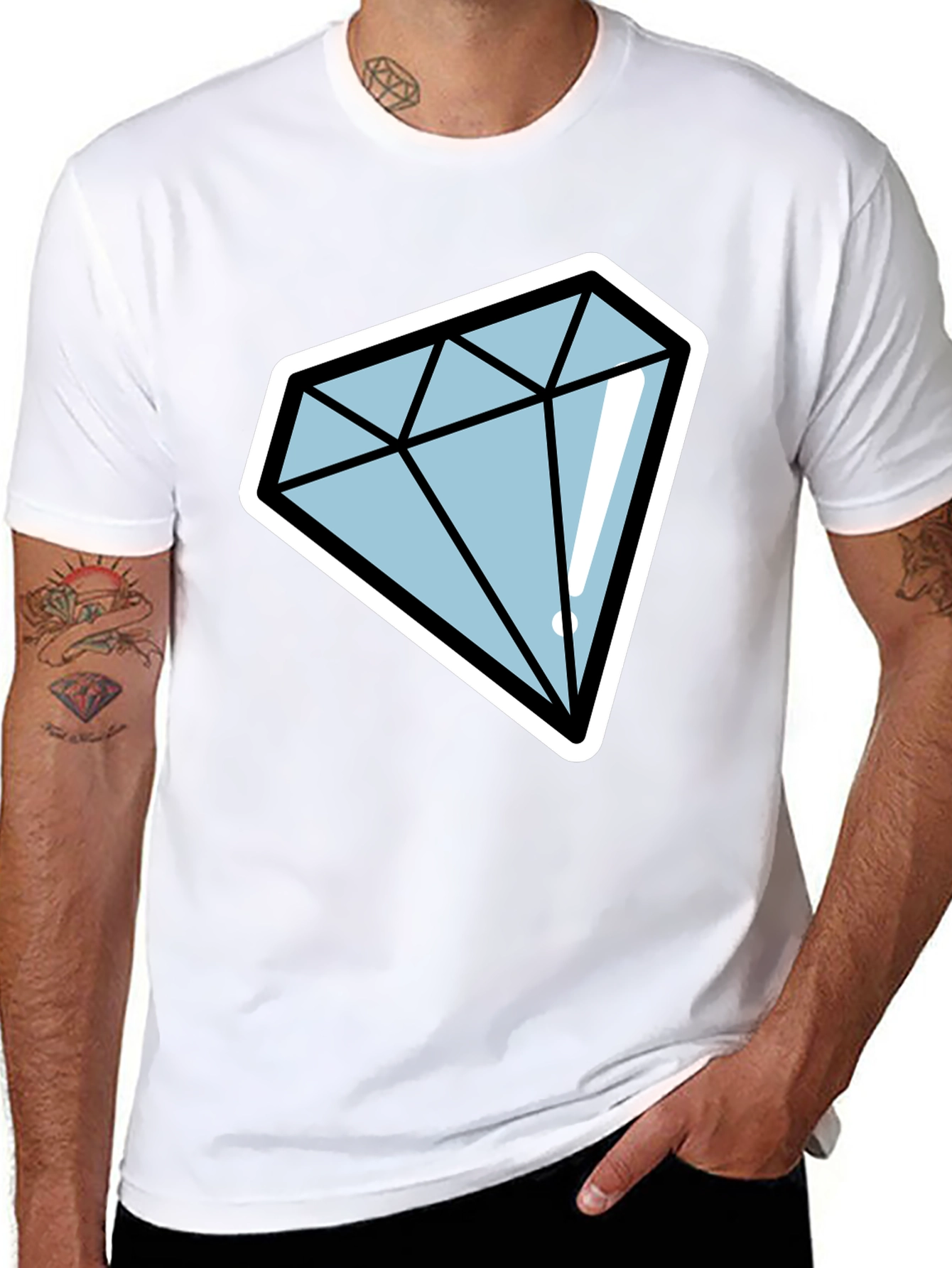 Diamond Graphic Black T-Shirt