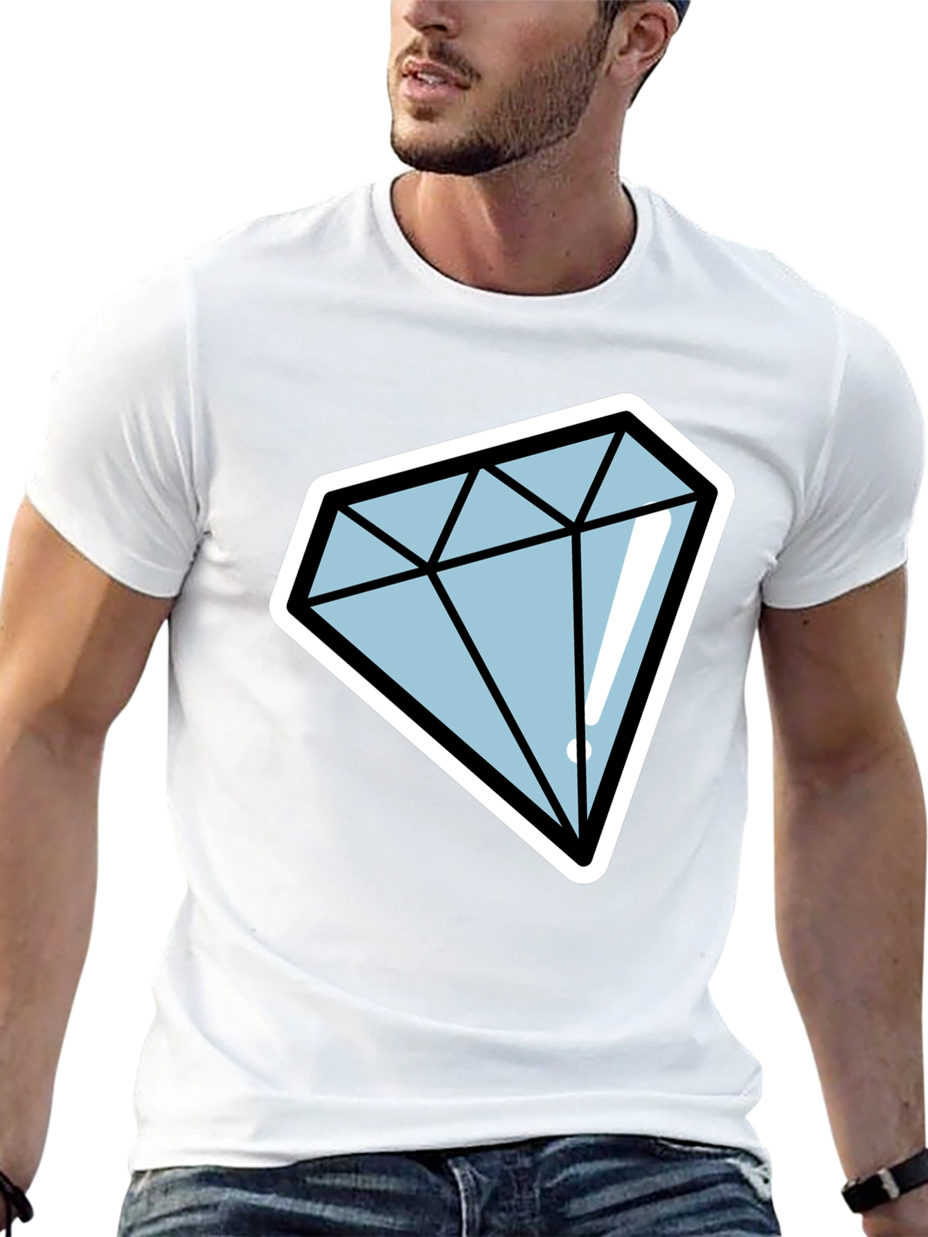 Diamond Graphic Black T-Shirt