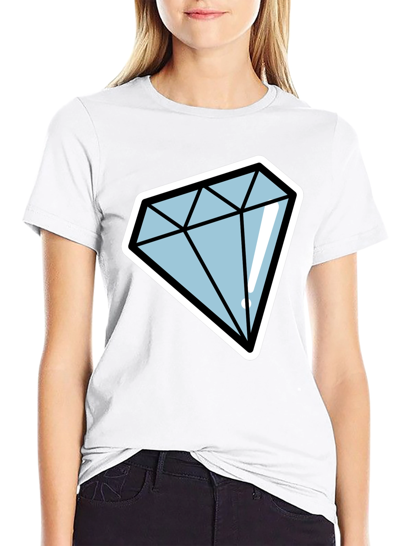 Diamond Graphic Black T-Shirt