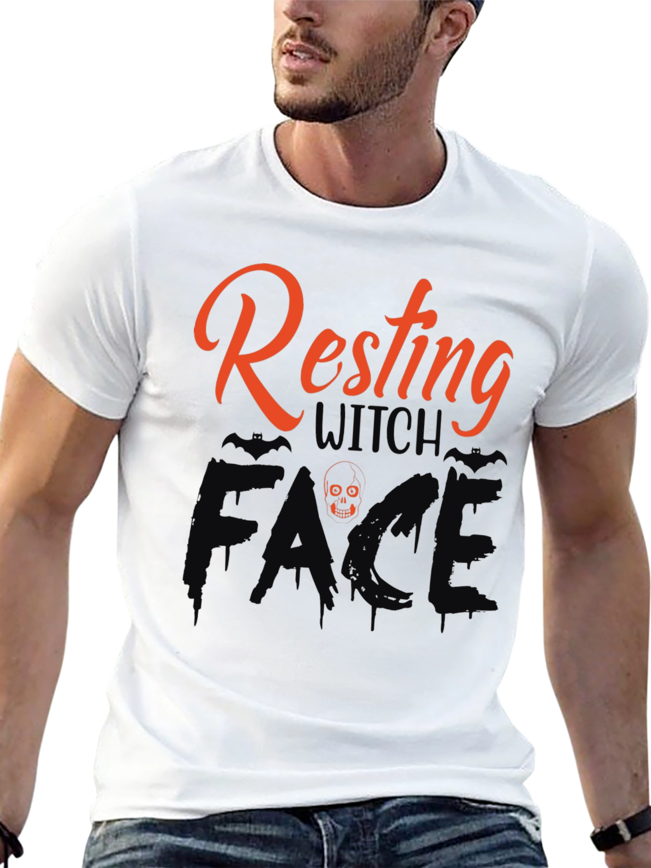 Resting Witch Face Graphic T-Shirt