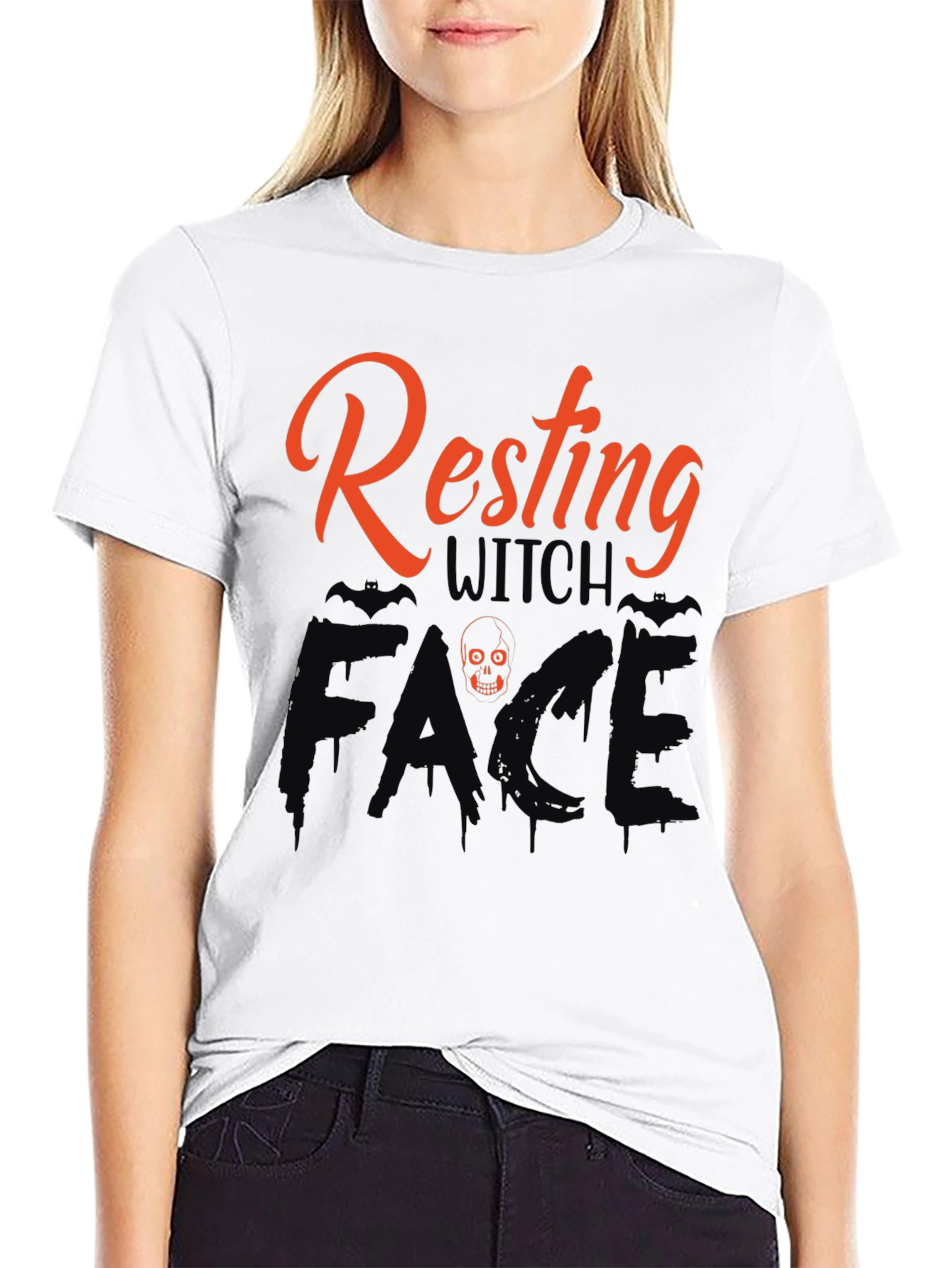 Resting Witch Face Graphic T-Shirt