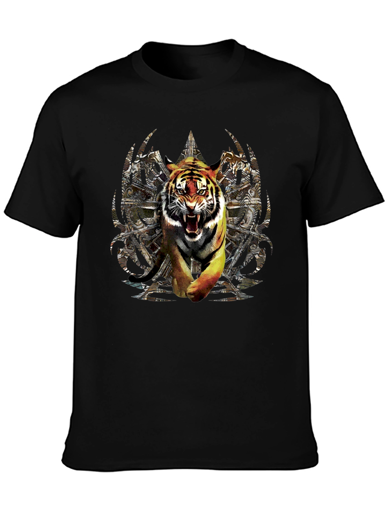 Tiger Graphic Black T-Shirt