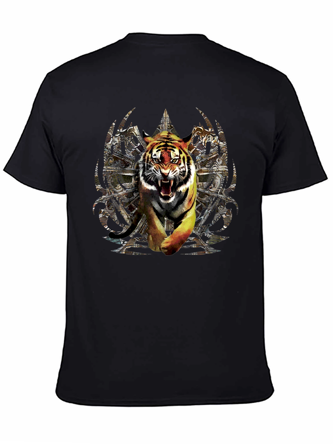 Tiger Graphic Black T-Shirt