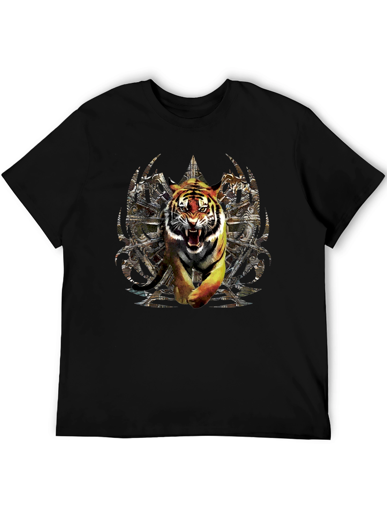 Tiger Graphic Black T-Shirt