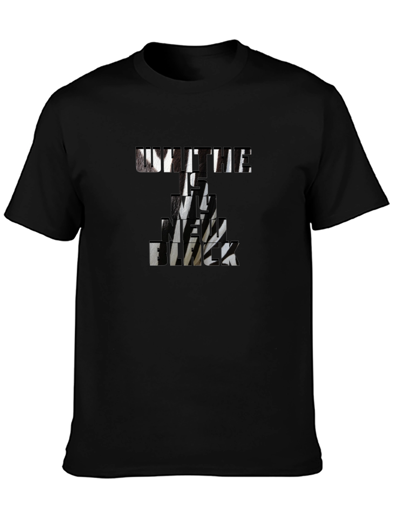 Untie Me Funny Graphic Print Black T-Shirt