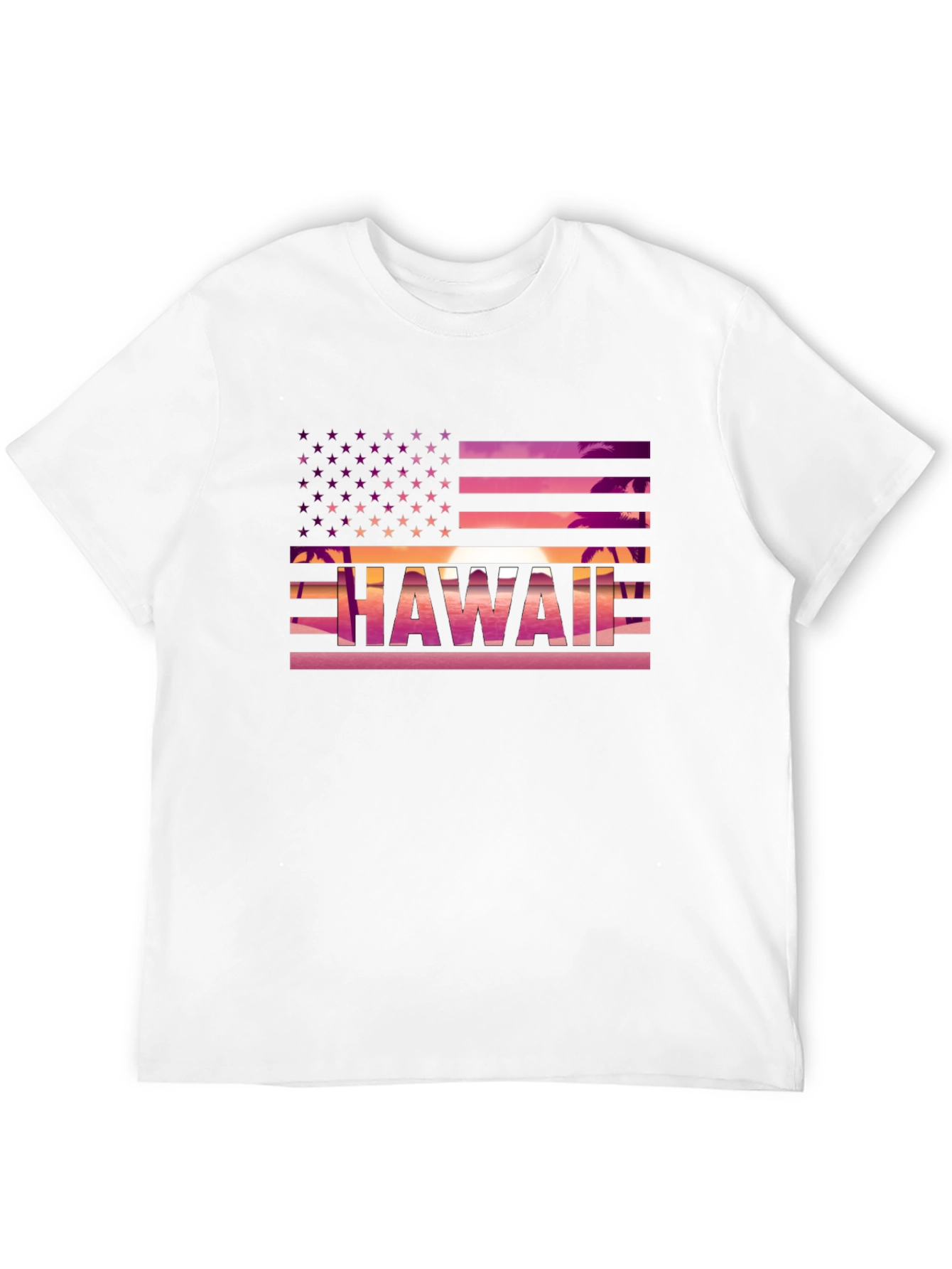 Hawaii American Flag T-Shirt