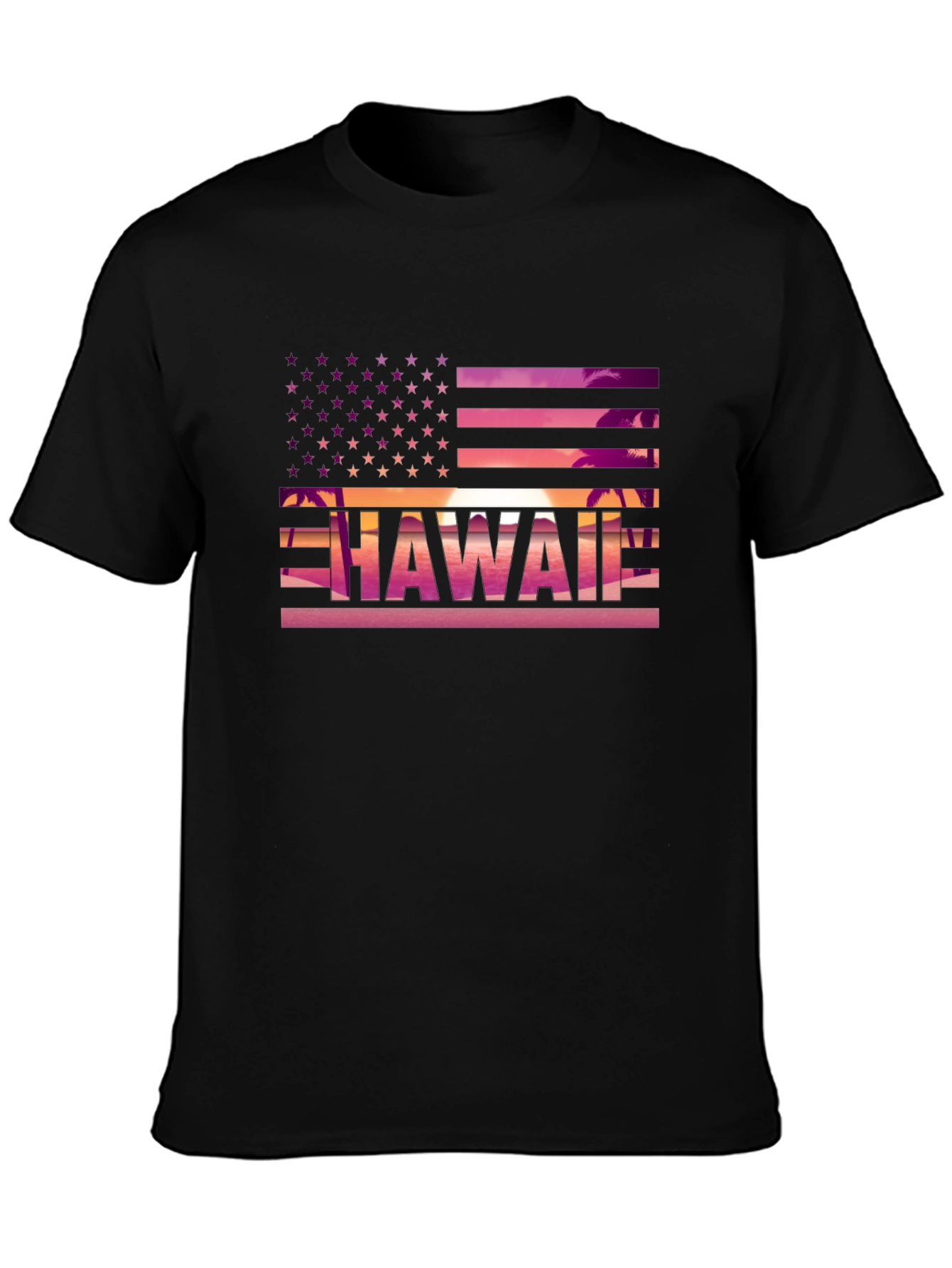 Hawaii American Flag T-Shirt