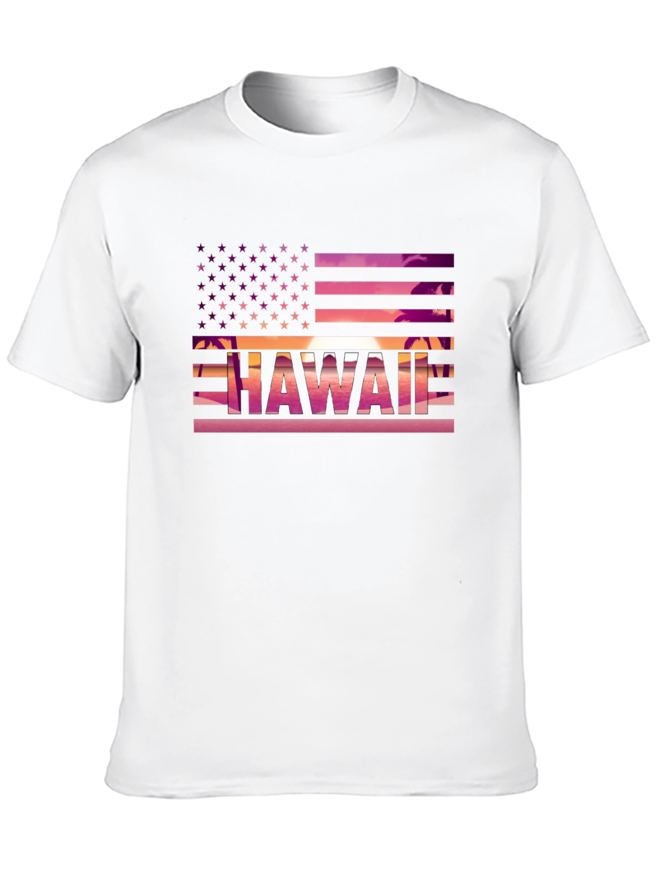 Hawaii American Flag T-Shirt