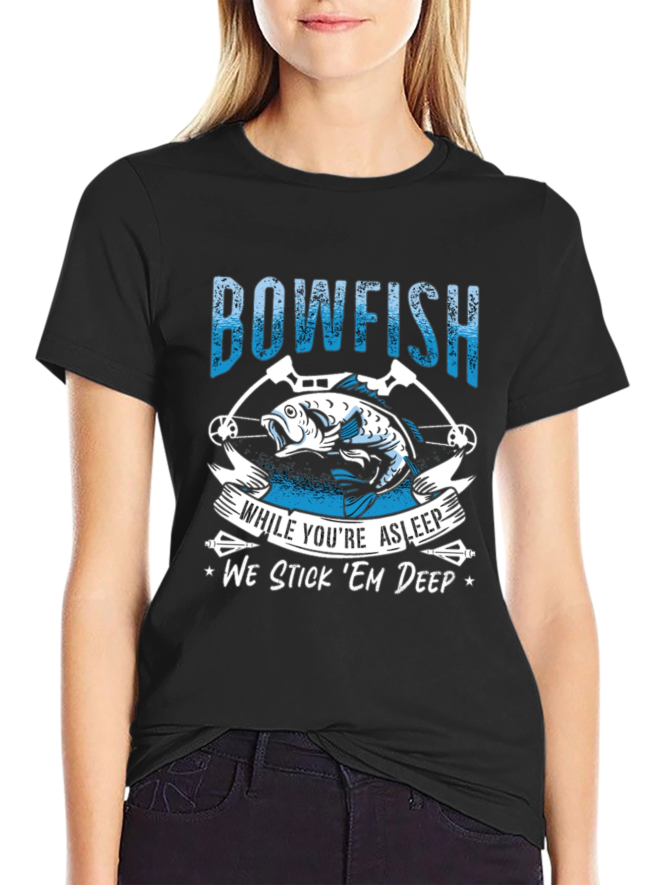 Bowfishing T-Shirt - We Stick Em Deep