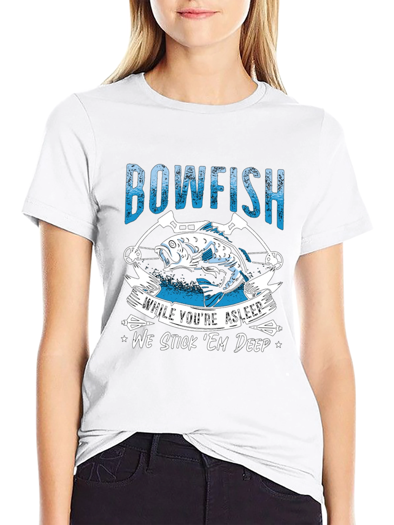 Bowfishing T-Shirt - We Stick Em Deep