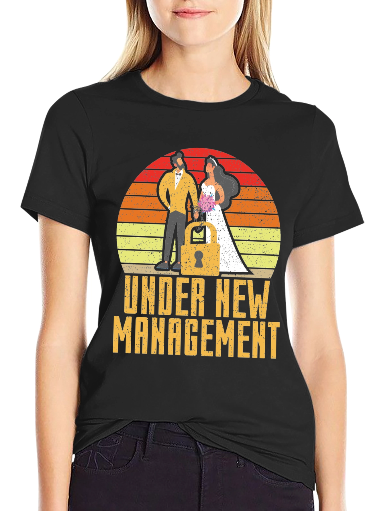 Under New Management Funny Wedding Tee