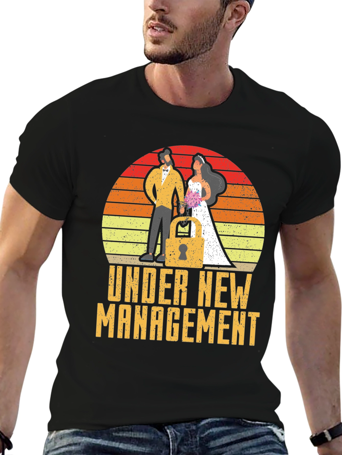 Under New Management Funny Wedding Tee