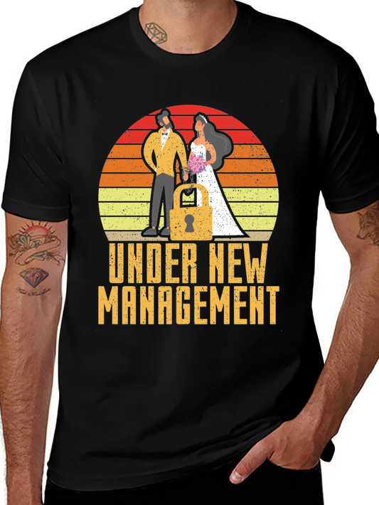 Under New Management Funny Wedding Tee