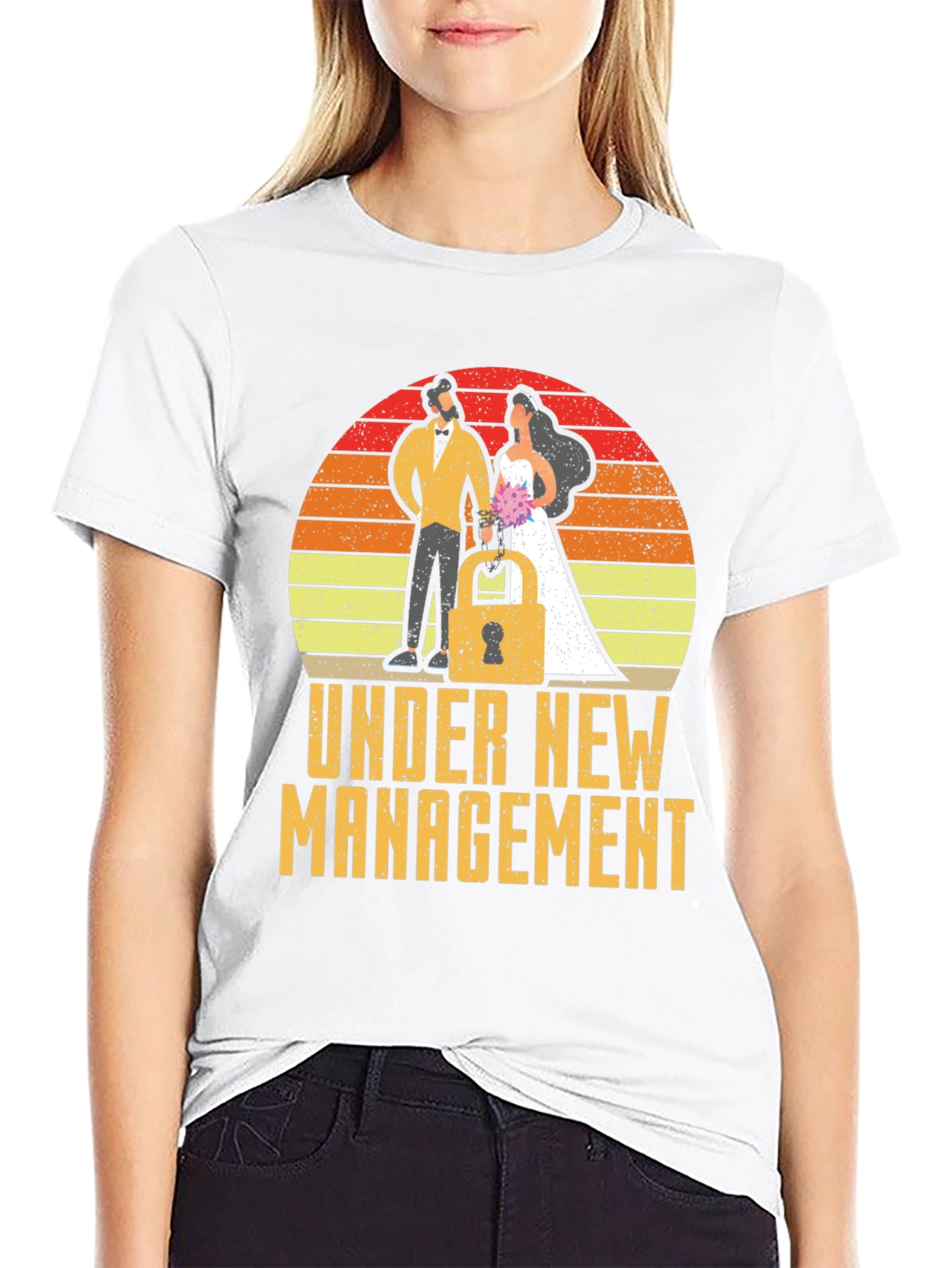 Under New Management Funny Wedding Tee