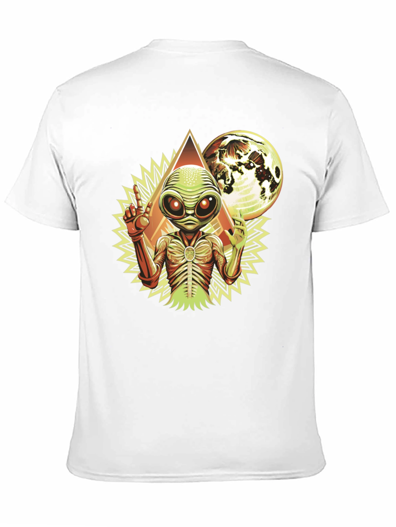 Alien Graphic Tee - Black Cotton Blend