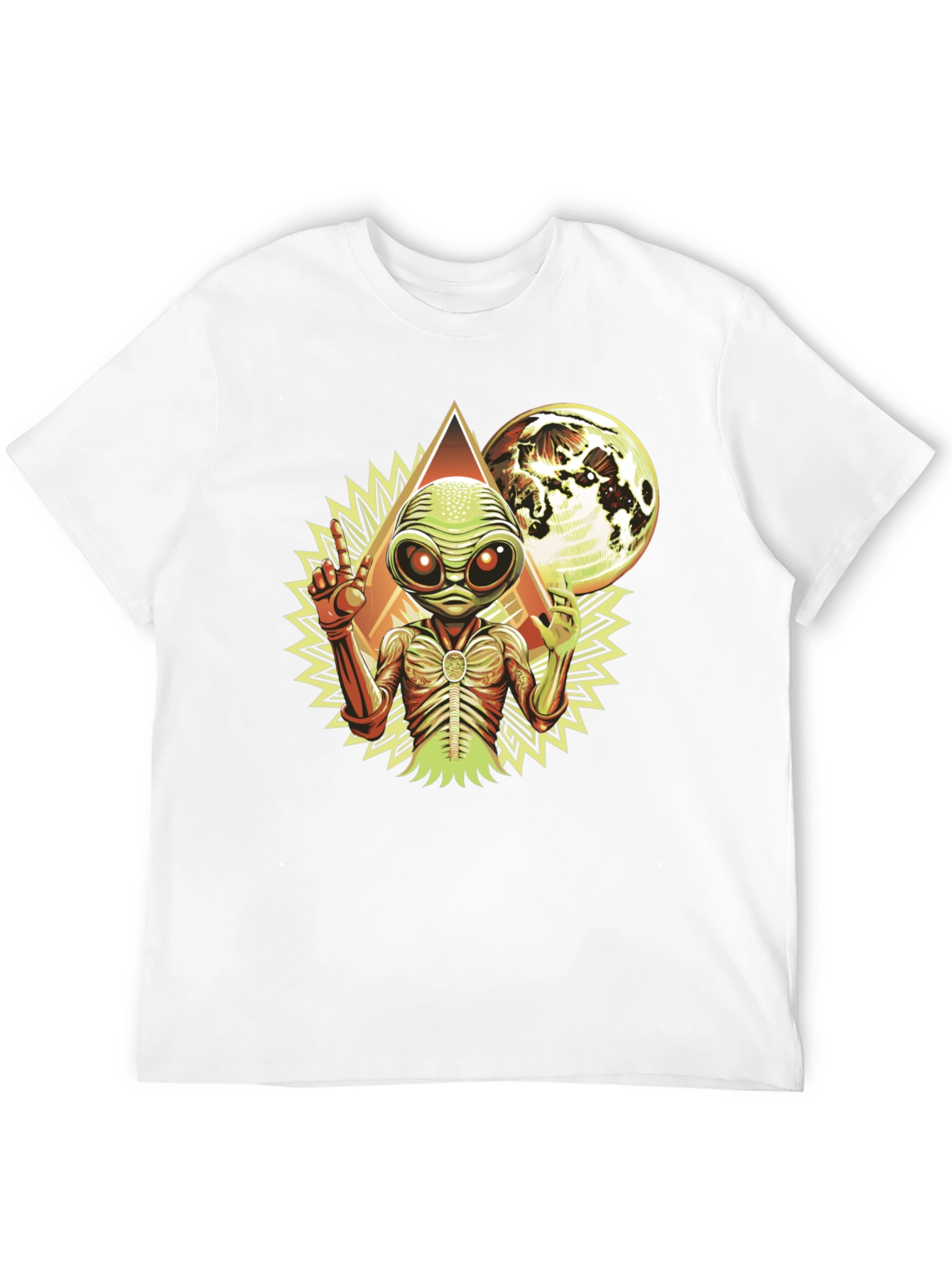Alien Graphic Tee - Black Cotton Blend