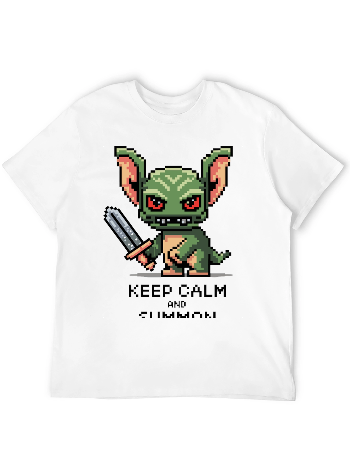 Keep Calm and Summon Pixel Art T-Shirt