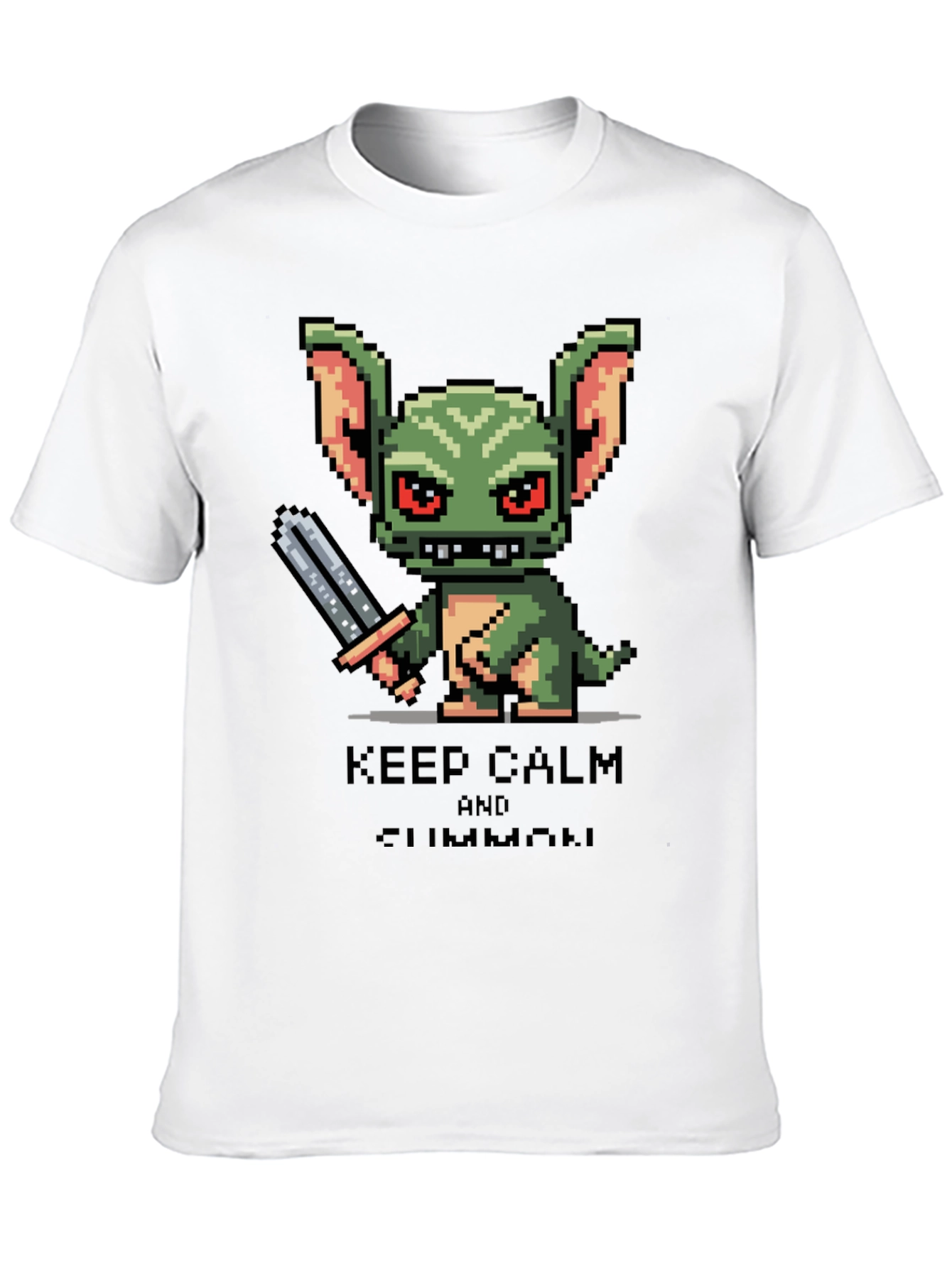 Keep Calm and Summon Pixel Art T-Shirt