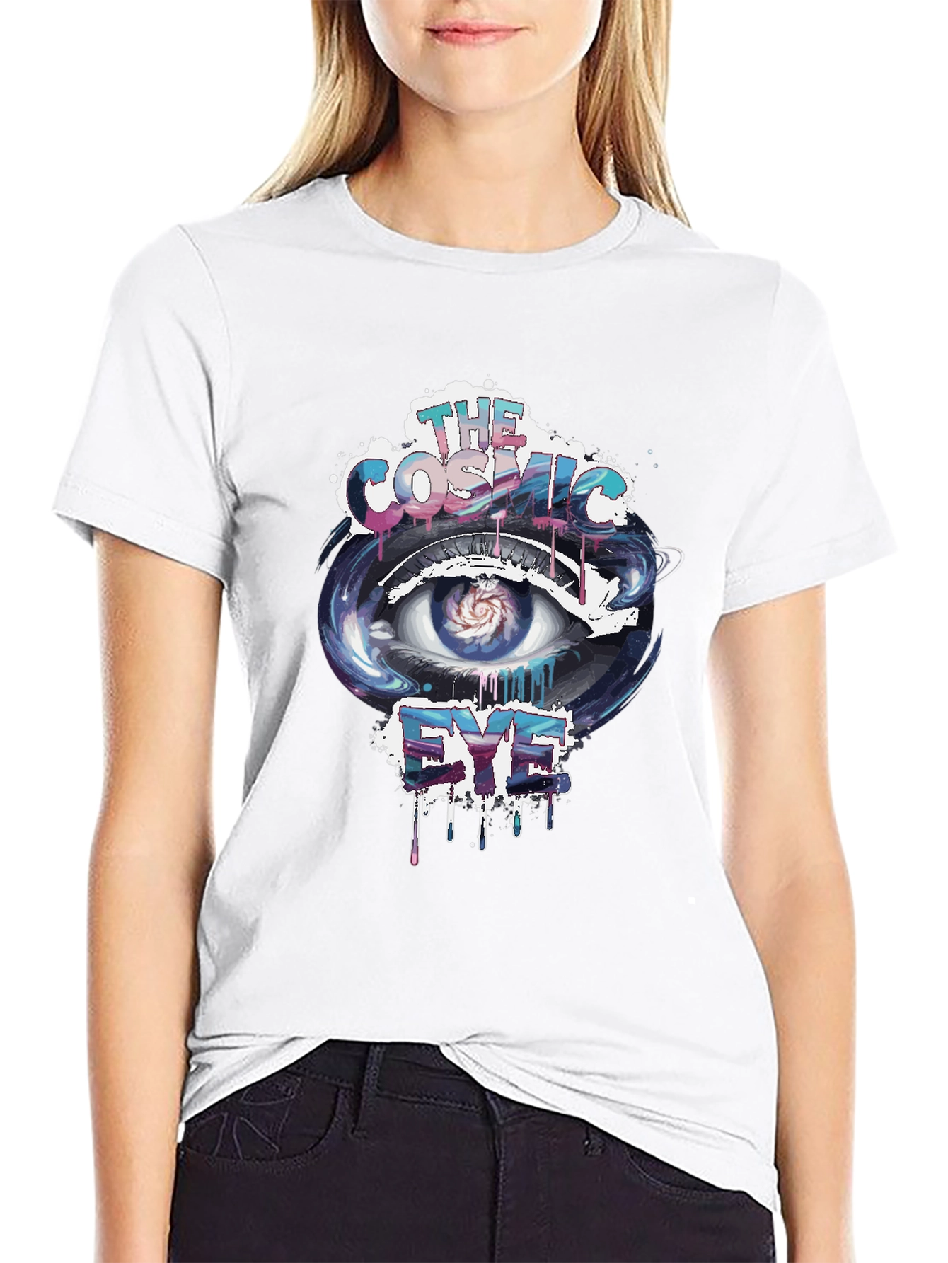 Cosmic Eye Graphic Print T-Shirt