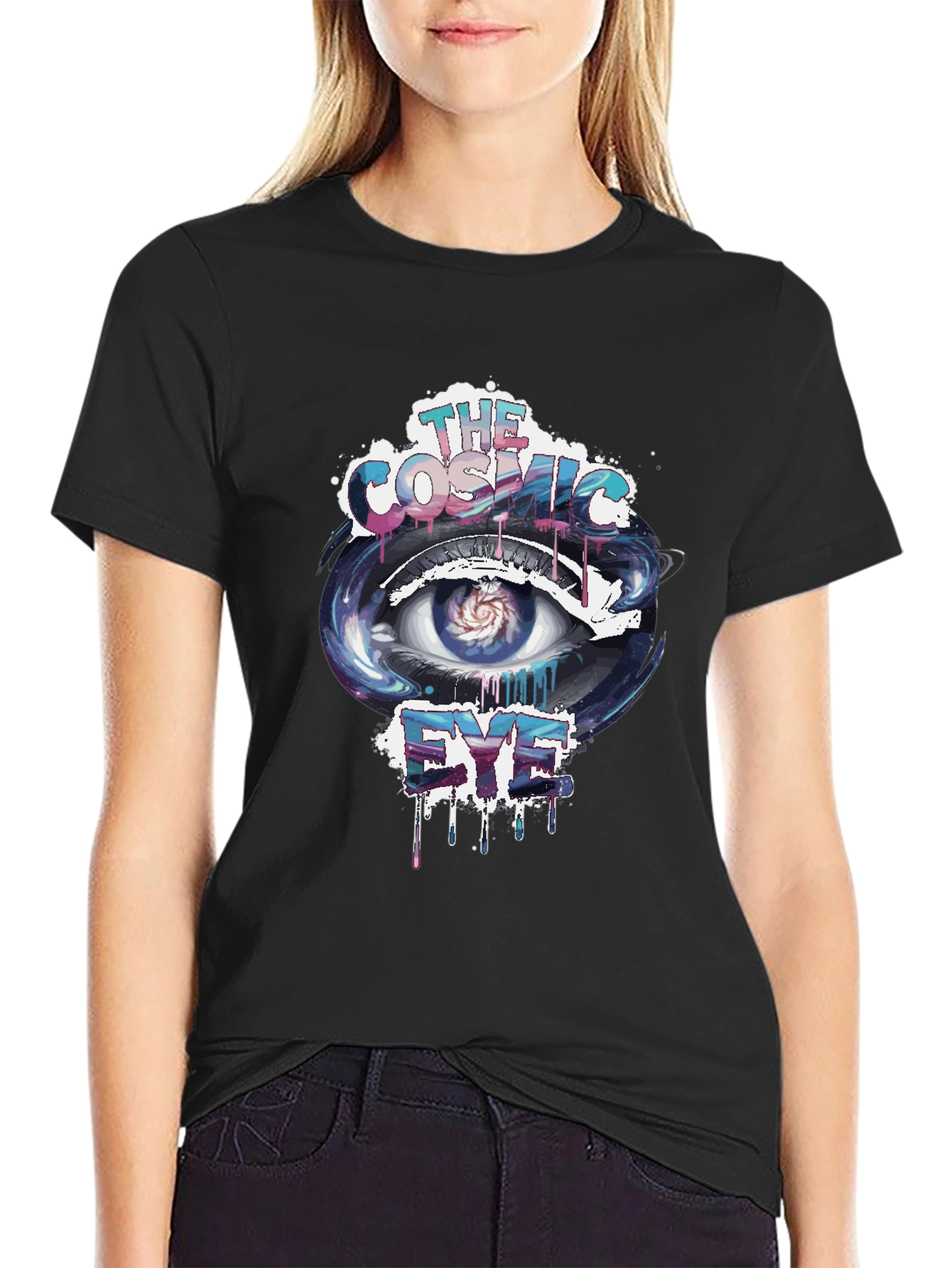 Cosmic Eye Graphic Print T-Shirt