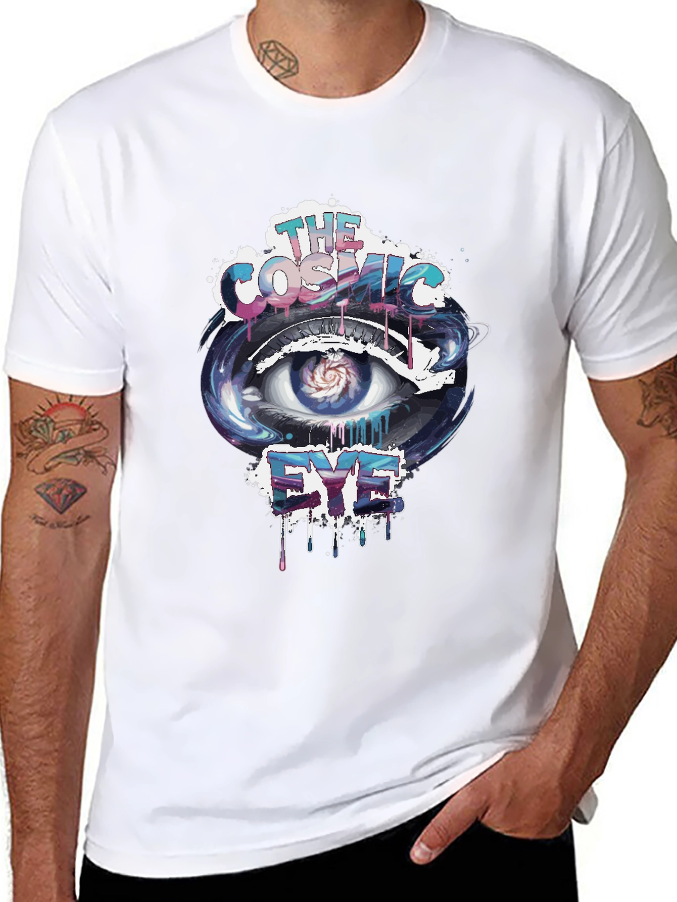 Cosmic Eye Graphic Print T-Shirt
