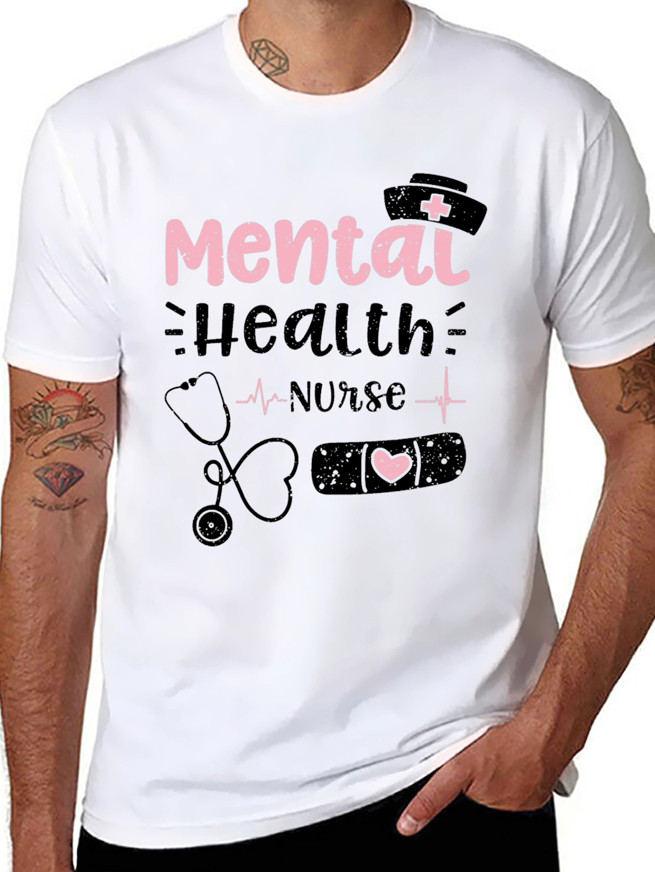 Mental Health Nurse T-Shirt - Stylish Graphic Tee
