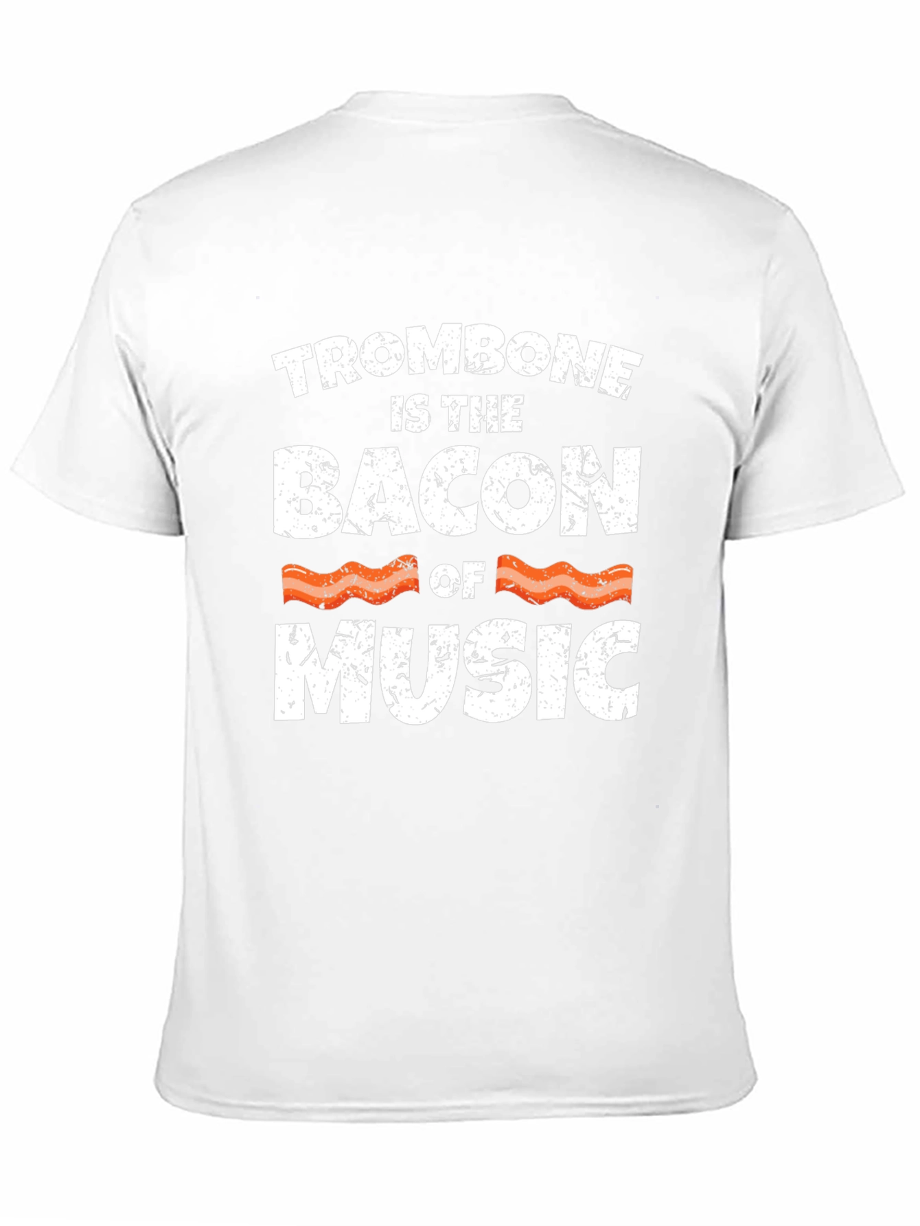 Trombone is the Bacon of Music Black T-Shirt
