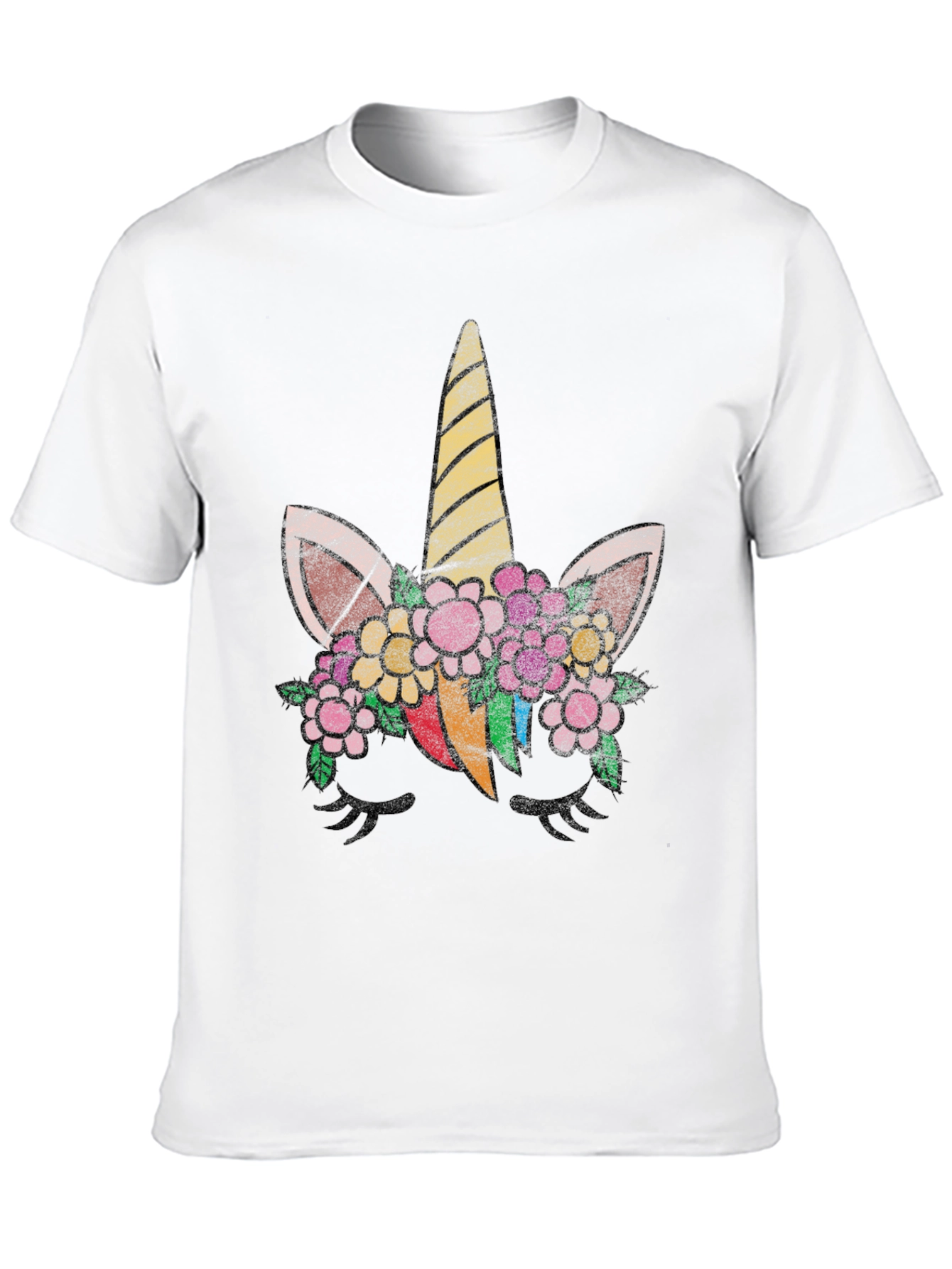 Unicorn Flower Graphic T-Shirt